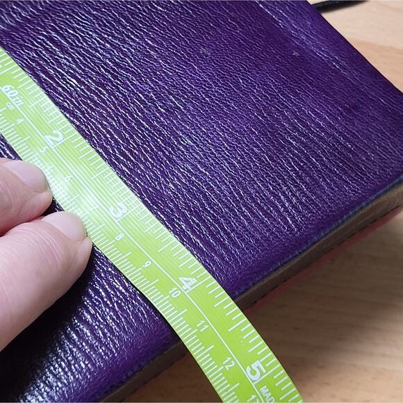 Vintage Multi Royal Colored Leather Mini Crossbody Bag Made in Tokyo - Picture 11 of 13